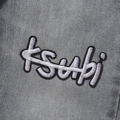 Ksubi Multi Patches Grey Washed Slim Jeans