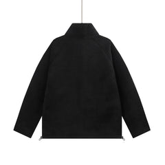 ESSENTIALS Fear Of God Black Sherpa Fleece Zip Up Jacket