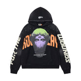 ROUGHPLAY Masked Statue Vintage Washed Graphic Hoodie