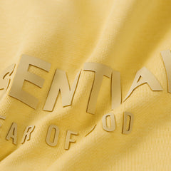 ESSENTIALS Fear Of God Butter Yellow Half Zip Mock Neck Sweatshirt