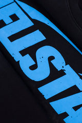 Hellstar Classic Logo Black Blue Vintage Tee