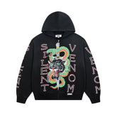 DUAA Silent Venom Panther Snake Zip Up Hoodie