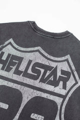Hellstar Sports Distorted Mouth Vintage Washed Destroyed Tee