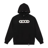 GOOD Color Rhinestone Black Hoodie