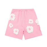 Denim Tears Pink Cotton Wreath Sweat Shorts