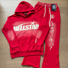 Hellstar Studios Classic Logo Tracksuit (Red)