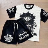 Hellstar Gas Mask Tee & Shorts Set