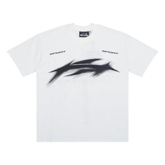 Hellstar Sport Blur Arrow White Tee