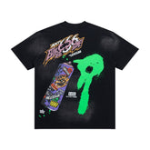 Hellstar Studios 666 Spray Paint Graphic T‑Shirt