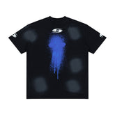 Hellstar Blue Splash Drip Double Sided Vintage Washed Tee