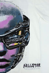 Hellstar Cyberpunk Goggle Portrait White Tee
