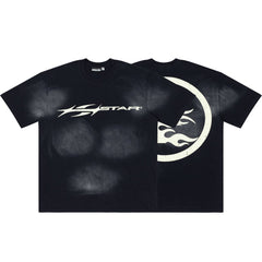 Hellstar Spear Logo Cloud Wash Black Tee