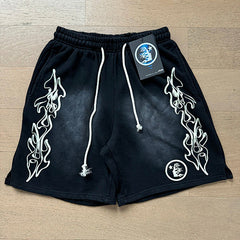 Hellstar Records Flame Tee & Shorts Set