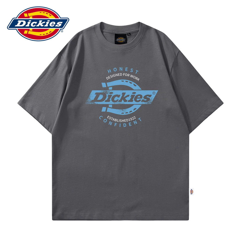 Dickies帝酷适夏季柔软短袖T恤男士圆领薄款印花体恤宽松半袖衫Y