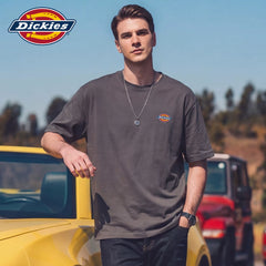 Dickies帝酷适短袖男美式新款宽松纯棉简约舒适潮牌潮流印花T恤M