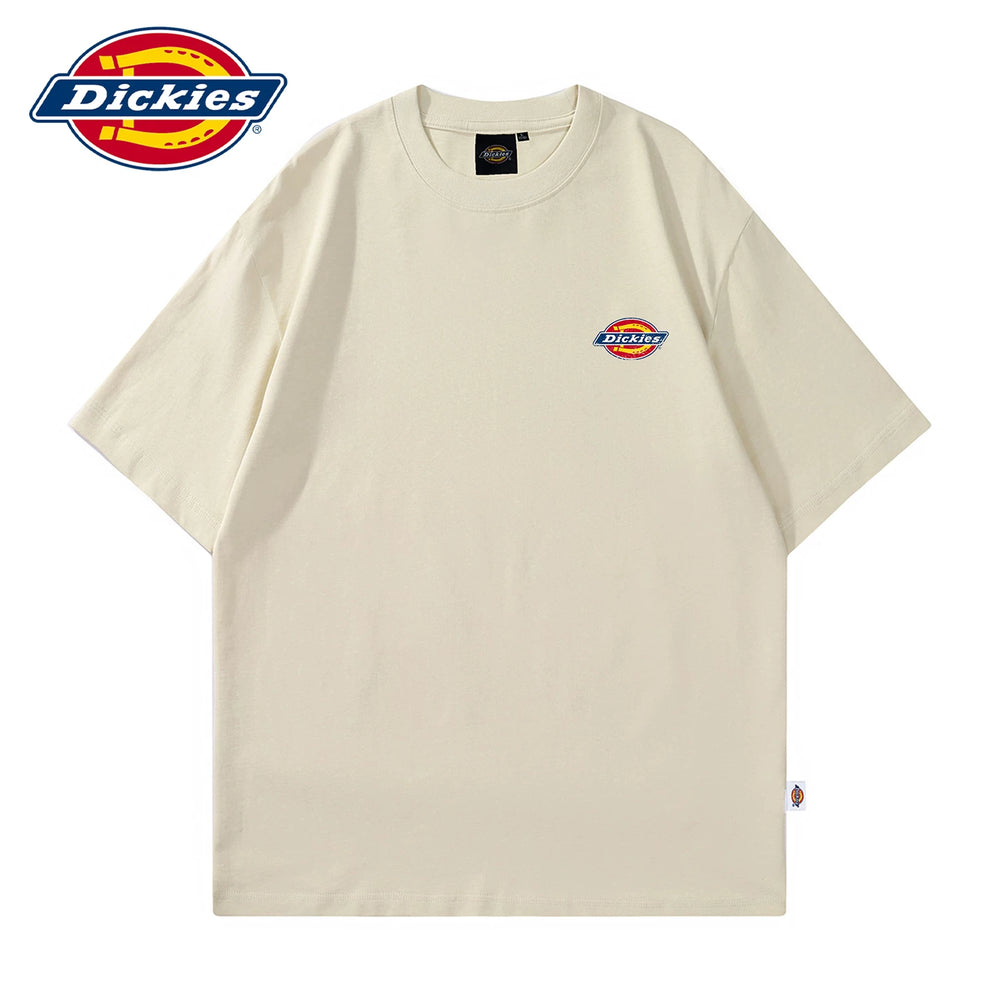 Dickies帝酷适美式印花短袖T恤薄款夏季新款男士圆领体恤五分袖Y