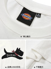 Dickies帝酷适小狗印花坎肩背心男夏季薄款纯棉外穿休闲无袖上衣M