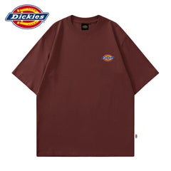 Dickies帝酷适美式印花短袖T恤薄款夏季新款男士圆领体恤五分袖Y