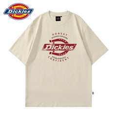 Dickies帝酷适夏季柔软短袖T恤男士圆领薄款印花体恤宽松半袖衫Y