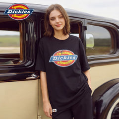 Dickies帝酷适短袖T恤女新款潮牌宽松百搭圆领印花休闲简约上衣m