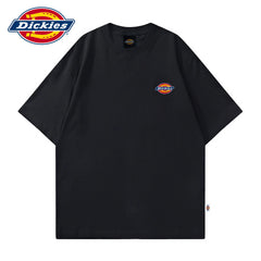 Dickies帝酷适做旧LOGO短袖T恤薄款夏季新款男士圆领体恤五分袖Y