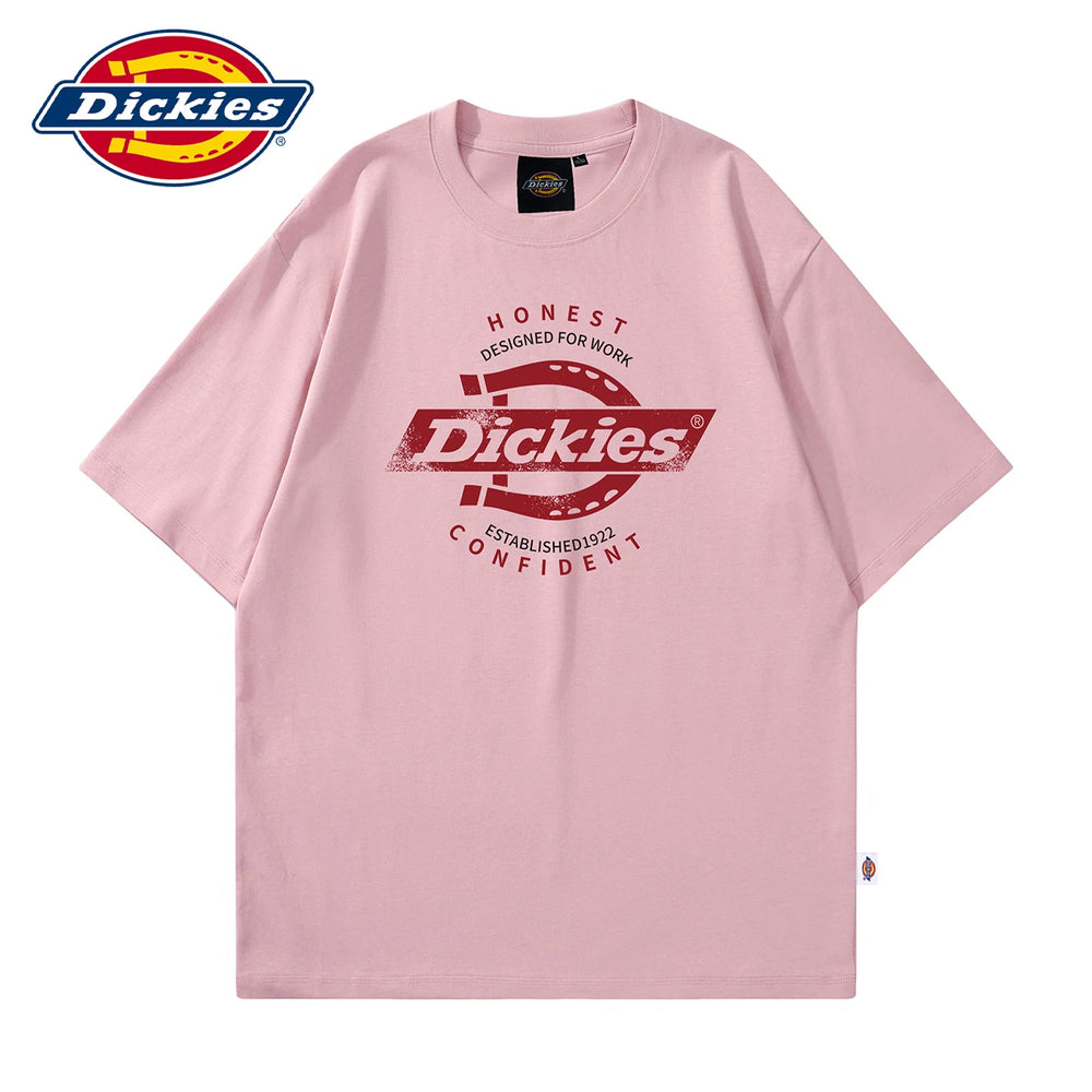 Dickies帝酷适夏季柔软短袖T恤男士圆领薄款印花体恤宽松半袖衫Y