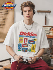 Dickies帝酷适美式趣味印花短袖t恤男潮牌半袖上衣街头百搭体恤M