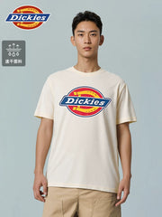 Dickies帝酷适26夏新经典大三色logo印花短袖T恤男女情侣上衣YHJ