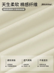 Dickies帝酷适做旧LOGO短袖T恤薄款夏季新款男士圆领体恤五分袖Y
