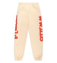 Sp5der Beluga Sweatpants Cream/Red