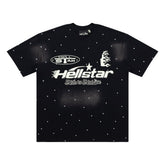 Hellstar Faith to Paradise Star Dye Black Tee