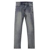 Ksubi Allover Cross Embroidery Light Washed Slim Jeans
