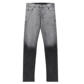 Ksubi Gradient DIP Dye Cross Print Slim Jeans