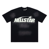 Hellstar Shooting Star Washed Black Tee