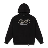 Good Brand Pearl Letter Black Hoodie