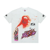 Hellstar Studios Anti Evil Be Gone 666 Spray Paint Graphic T‑Shirt