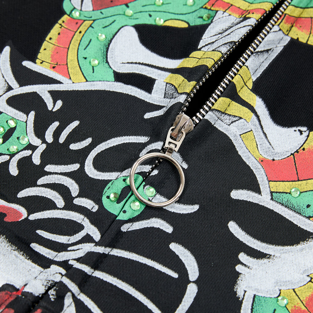 DUAA Silent Venom Panther Snake Zip Up Hoodie