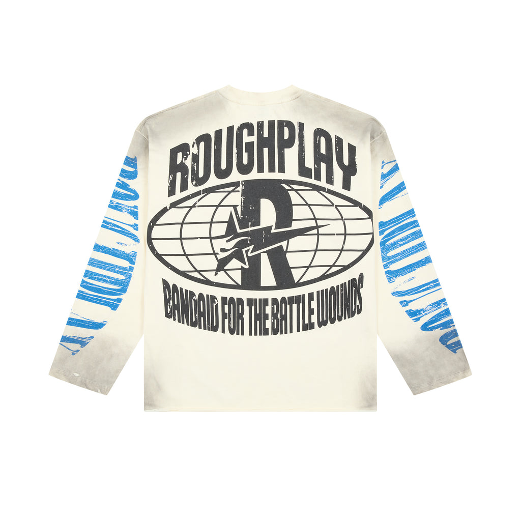 ROUGHPLAY Sun Skeleton Mushroom Vintage Long Sleeve Tee