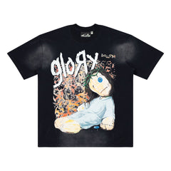 Hellstar Glory Voodoo Doll Washed Black Tee