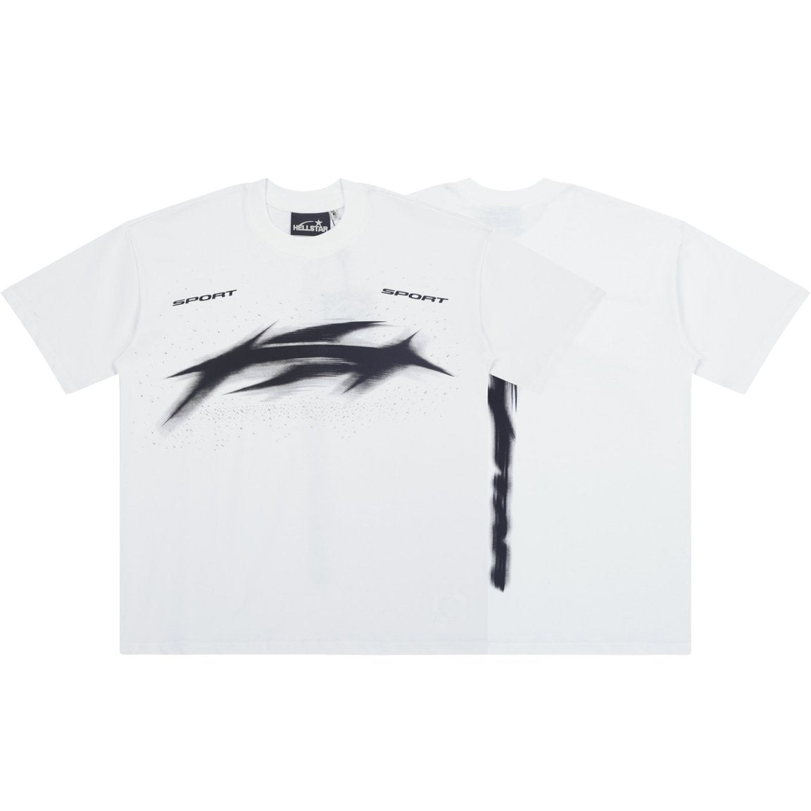 Hellstar Sport Blur Arrow White Tee