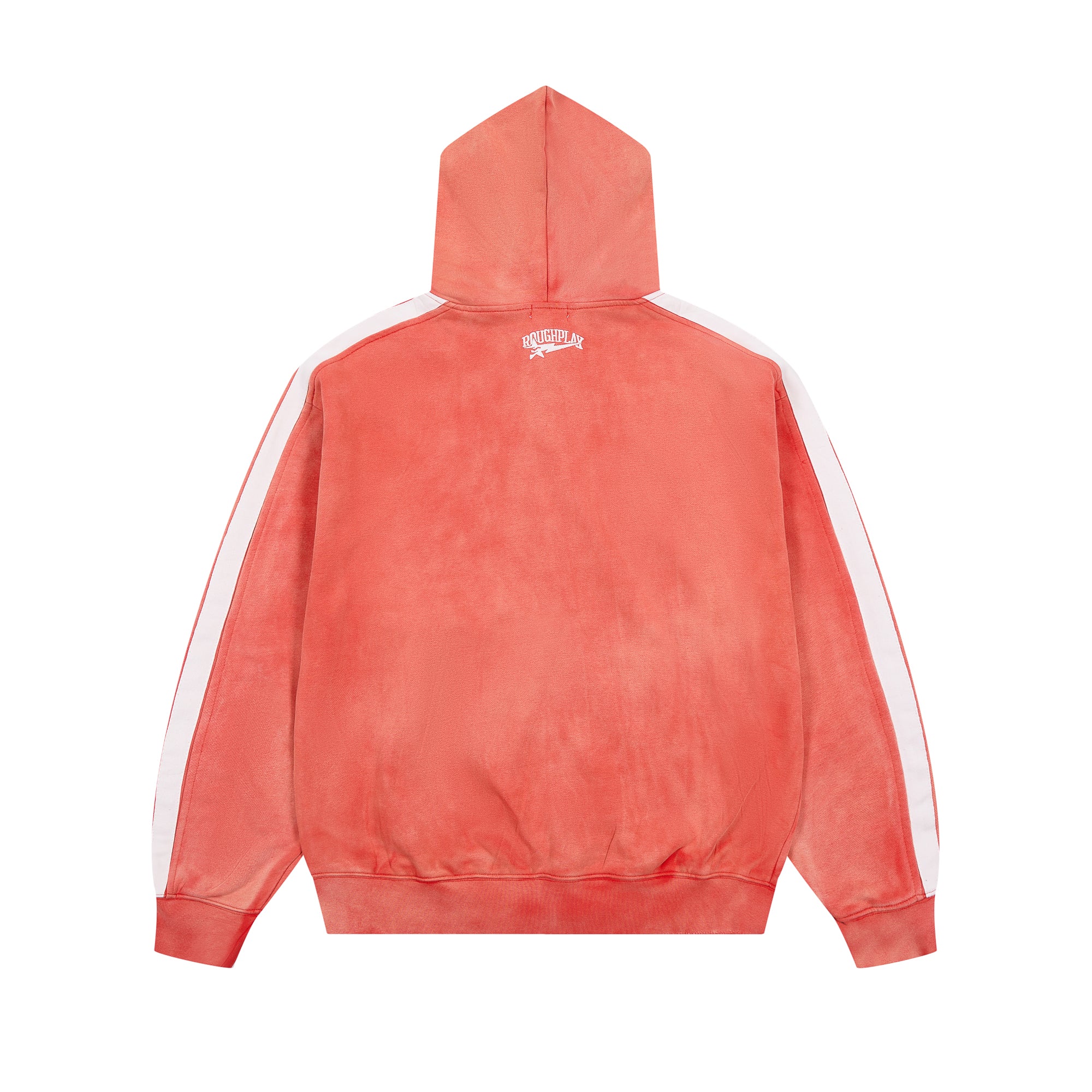 ROUGHPLAY Studded Stripe Vintage Zip-Up Hoodie