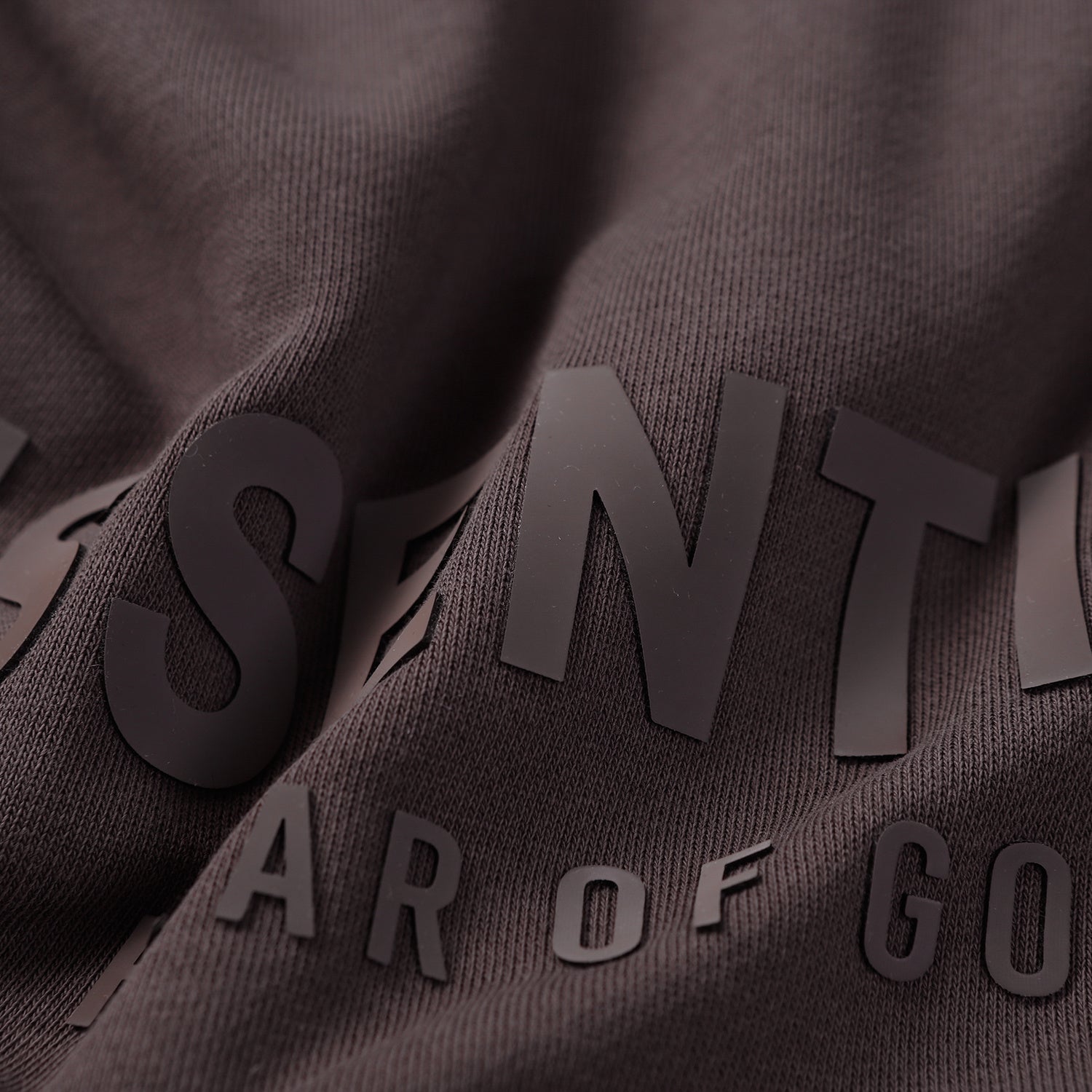 ESSENTIALS Fear Of God Dark Taupe Half Zip Mock Neck Sweatshirt