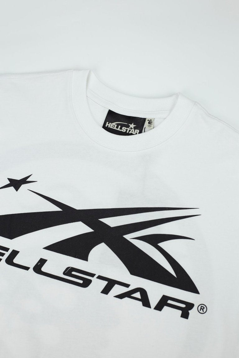 Hellstar Abstract Star Logo White Tee