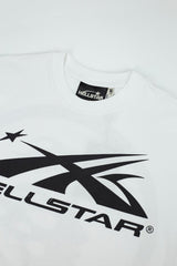 Hellstar Abstract Star Logo White Tee