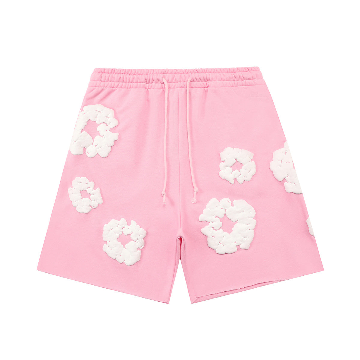 Denim Tears Pink Cotton Wreath Sweat Shorts