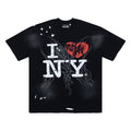 Hellstar I ❤ NY Tribal Distressed Black Tee