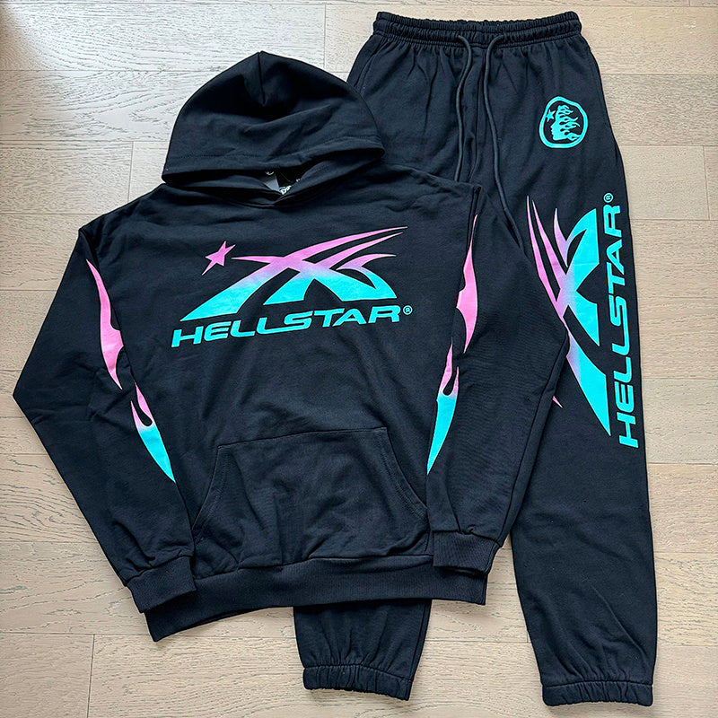 Hellstar Neon Gradient Logo Tracksuit