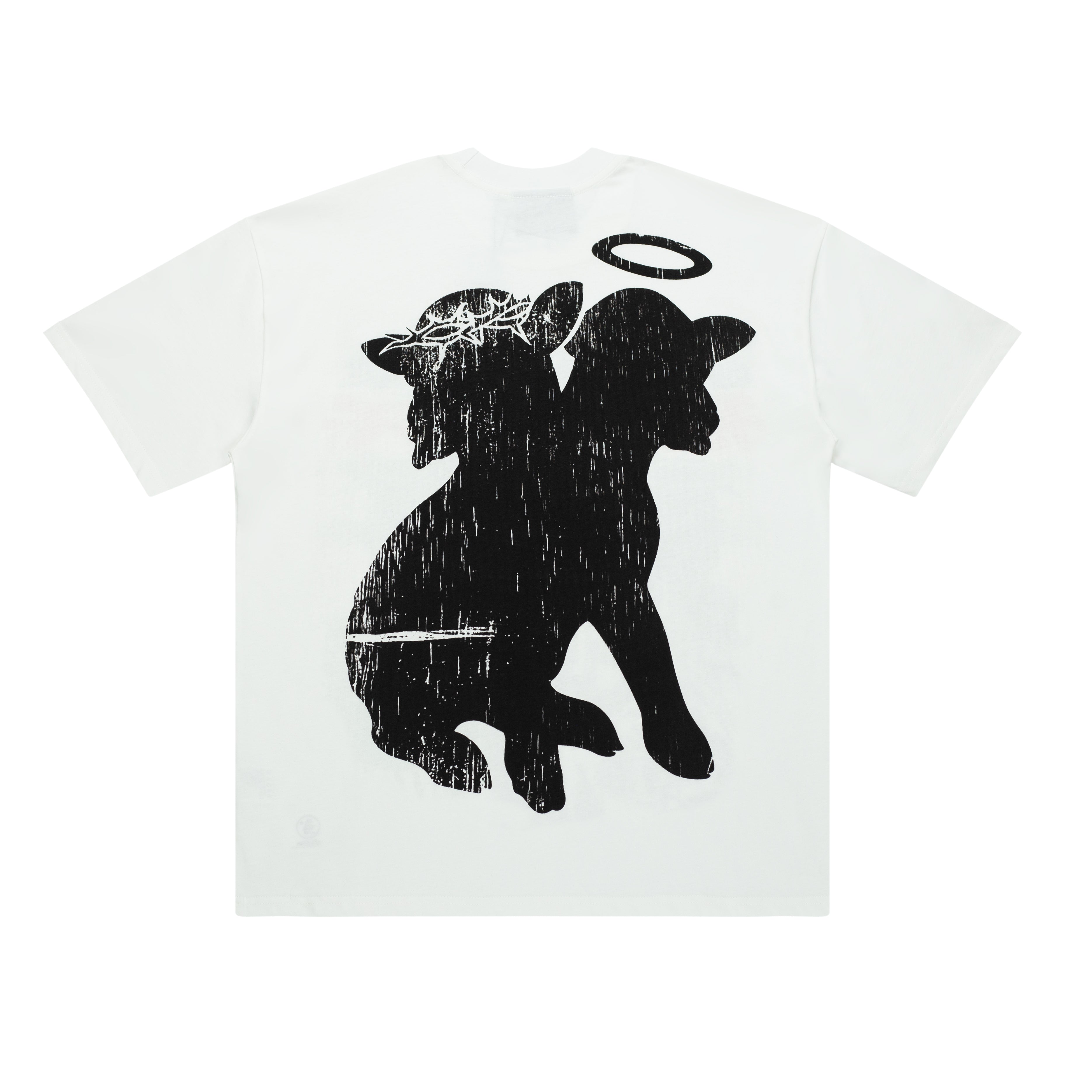 Hellstar Have Faith Jesus Green Monster White Tee