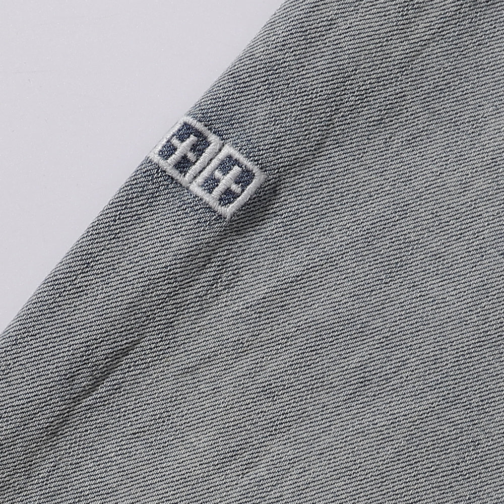Ksubi Allover Cross Embroidery Light Washed Slim Jeans