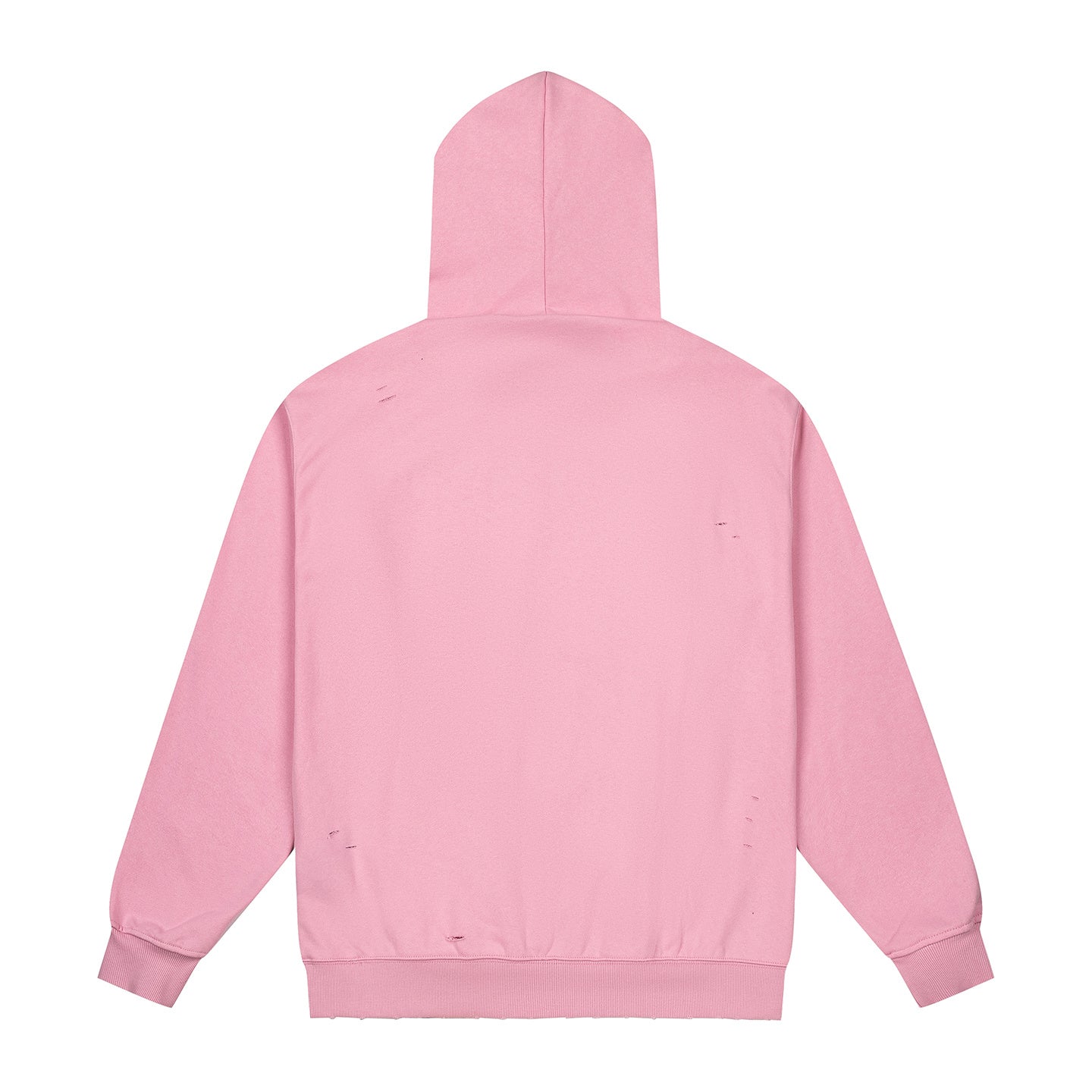 GOOD Silver Rhinestone Distressed Pink Hoodie